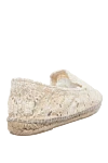 Women's espadrilles with beige macrame Manebi - macrame. macrame. Insole: leather. Country of manufacture: Italy. Care: specialized cleaning - photo 4