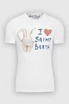 MC2 Saint Barth White cotton T-shirt for men - print. 100% cotton. Country of manufacture: Italy. Care: specialized cleaning - photo 1