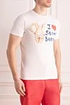 MC2 Saint Barth White cotton T-shirt for men - print. 100% cotton. Country of manufacture: Italy. Care: specialized cleaning - photo 3