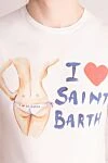 MC2 Saint Barth White cotton T-shirt for men - print. 100% cotton. Country of manufacture: Italy. Care: specialized cleaning - photo 5