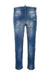 Women's cotton blue jeans with distressing Dsquared2 - contrasting seams, scuffs. three side pockets, two back pockets. 100% cotton. zipper, buttons. Country of manufacture: Italy. Care: specialized cleaning - photo 2