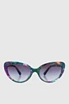 Dolce & Gabbana Purple acrylic sunglasses for women - colorful print, metal logo. acrylic. Additional: UV protection. Country of manufacture: Italy. Care: specialized cleaning - photo 1