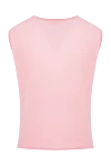 Malo Women's pink top - 57% cashmere, 36% linen, 7% polyamide. Country of manufacture: Italy. Care: specialized cleaning - photo 5