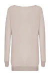 Beige cashmere jumper for women Malo - V-neck. 100% cashmere. Country of manufacture: Italy. Care: specialized cleaning - photo 6