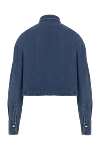 Women's denim shirt Brunello Cucinelli - 100% cotton. Closure: buttons. one chest pocket. Country of manufacture: Italy. Care: specialized cleaning - photo 6