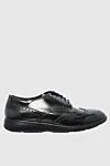 Fratelli Rosetti Men's black leather shoes - Perforation. 100% leather. Lace. Interior finish: Leather. Insole: Leather. Heel height: 4 cm. Other materials. Country of manufacture: Italy. Care: specialized cleaning - photo 1