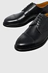 W.Gibbs Men's black leather shoes - 100% leather. Lace-up. Interior trim: leather. Insole: Leather. Heel height: 2cm. Outsole: Other materials. Country of manufacture: Italy. Care: specialized cleaning - photo 5