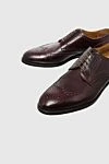 W.Gibbs Shoes for men made of leather burgundy - Perforation. 100% kangaroo. Lace-up. Interior trim: leather. Insole: Leather. Heel height: 2cm. Outsole: Other materials. Country of manufacture: Italy. Care: specialized cleaning - photo 5