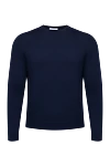 Casheart Blue cashmere jumper for men - 100% cashmere. Country of manufacture: Italy. Care: specialized cleaning - photo 1