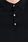 John Smedley Blue cotton polo for men - 100% cotton. Buttons. Country of manufacture: Italy. Care: specialized cleaning - photo 5