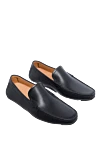 Magnanni Men's black leather moccasins - 100% leather. Interior: Leather. Insole: Leather. Outsole: Other materials. Country of manufacture: Italy. Care: specialized cleaning - photo 3