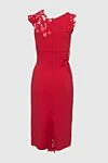 Red dress for women Ermanno Scervino - zipper. lace. 51% viscose, 46% acetate, 3% elastane. Country of manufacture: Italy. Care: specialized cleaning - photo 6