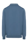 Men's long sleeve knit polo shirt with contrast piping (markdown) Brunello Cucinelli - Additional Features: Long Sleeves. Material: 100% Cotton. Buttons. Country of manufacture: Italy. Care: specialized cleaning - photo 6