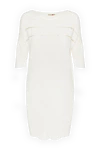 Casheart White viscose and cotton dress for women - transparent stripes. 67% viscose, 33% cotton. Country of manufacture: Italy. Care: specialized cleaning - photo 1