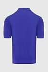 Cotton polo purple for men Cesare di Napoli - 100% cotton. Closure: Zipper. Country of manufacture: Italy. Care: specialized cleaning - photo 6