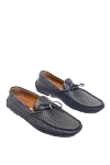 Fratelli Rosetti Men's gray leather loafers - Decorative lacing, weaving. 100% leather. Interior: Leather. Insole: Leather. Outsole: Other materials. Country of manufacture: Italy. Care: specialized cleaning - photo 3