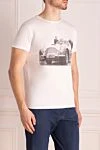 1921 T-Shirt White cotton T-shirt for men - printed. 100% cotton. Country of manufacture: Italy. Care: specialized cleaning - photo 3