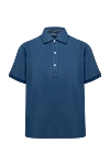 MC2 Saint Barth Polo from cotton blue for men - 100% cotton. Buttons. Country of manufacture: Italy. Care: specialized cleaning - photo 1