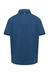 Polo from cotton blue for men MC2 Saint Barth - 100% cotton. Buttons. Country of manufacture: Italy. Care: specialized cleaning - photo 6