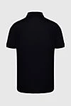 Gran Sasso Cotton polo black for men - Brand logo embroidery. 100% cotton. Buttons. Country of manufacture: Italy. Care: specialized cleaning - photo 5