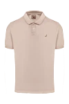 Gran Sasso Cotton polo beige for men - Brand logo embroidery. 100% cotton. Buttons. Country of manufacture: Italy. Care: specialized cleaning - photo 1