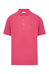 Gran Sasso Cotton polo pink for men - Brand logo embroidery. 100% cotton. Buttons. Country of manufacture: Italy. Care: specialized cleaning - photo 1