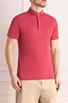 Gran Sasso Cotton polo pink for men - Brand logo embroidery. 100% cotton. Buttons. Country of manufacture: Italy. Care: specialized cleaning - photo 3