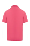 Cotton polo pink for men Gran Sasso - Brand logo embroidery. 100% cotton. Buttons. Country of manufacture: Italy. Care: specialized cleaning - photo 6