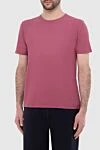 Cotton T-shirt pink for men Gran Sasso - 100% cotton. Country of manufacture: Italy. Care: specialized cleaning - photo 2