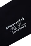 Perofil Men's blue cotton socks - logo print. 100% cotton. Country of manufacture: Italy. Care: specialized cleaning - photo 3