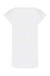 White cotton T-shirt for women Bisibiglio - sleeveless, print. 100% cotton. Country of manufacture: Italy. Care: specialized cleaning - photo 6