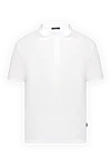 Pal Zileri Polo made of cotton white for men - 100% cotton. Buttons. Country of manufacture: Italy. Care: specialized cleaning - photo 1