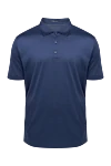 Pal Zileri Polo from cotton blue for men - 100% cotton. Buttons. Country of manufacture: Italy. Care: specialized cleaning - photo 1