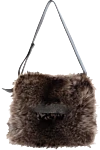 Women's bag brown from fur Brunello Cucinelli - fur. zipper. natural fur. Country of manufacture: Italy. Care: specialized cleaning - photo 4