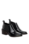 Brunello Cucinelli Ботинки женские чёрные кожаные с эластичными вставками - натуральная кожа. эластичные вставки. Высота каблука: 4 сантиметров. Страна производитель: Италия. Уход: специализированная чистка - фото 3