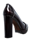 Туфлі жіночі чорні шкіряні з люрексовою ниткою Brunello Cucinelli - люрексова нитка. 100% шкіра. Висота підборів: 10 сантиметрів. Країна виробник: Італія. Догляд: спеціалізоване чищення - фото 4