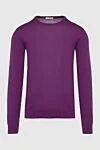 Casheart Purple wool jumper for men - 100% wool. Country of manufacture: Italy. Care: specialized cleaning - photo 1