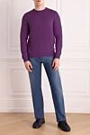 Purple wool jumper for men Casheart - 100% wool. Country of manufacture: Italy. Care: specialized cleaning - photo 2