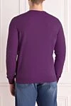 Purple wool jumper for men Casheart - 100% wool. Country of manufacture: Italy. Care: specialized cleaning - photo 4