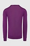 Purple wool jumper for men Casheart - 100% wool. Country of manufacture: Italy. Care: specialized cleaning - photo 6