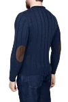 Blue cashmere jumper for men Casheart - 100% cashmere. Country of manufacture: Italy. Care: specialized cleaning - photo 4