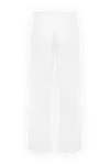 Women's classic cotton pants white Ermanno Scervino - five pockets. cotton. zipper, button. Country of manufacture: Italy. Care: specialized cleaning - photo 6