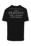 Philipp Plein Black cotton T-shirt for men - picture print 100% cotton. Country of manufacture: Italy. Care: specialized cleaning - photo 7