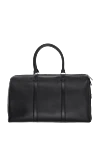 Araldi 1930 Black leather travel bag for men - 100% leather. Fastener: zipper. Country of manufacture: Italy. Care: specialized cleaning - photo 1