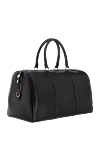 Araldi 1930 Black leather travel bag for men - 100% leather. Fastener: zipper. Country of manufacture: Italy. Care: specialized cleaning - photo 3