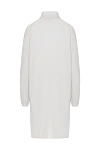 Casheart White dress for women - two patch pockets. 50% wool, 35% cashmere, 12% polyamide, 3% elastane. Country of manufacture: Italy. Care: specialized cleaning - photo 7