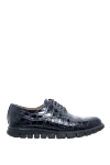 Tardini Crocodile leather snickers black for men - textured leather. leather interior. 100% crocodile skin. lacing. height 2cm. Country of manufacture: Italy. Care: specialized cleaning - photo 1