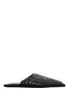 Vaccari Alligator leather slippers black for men - textured leather. leather interior. alligator skin. polyurethane. Country of manufacture: Italy. Care: specialized cleaning - photo 1