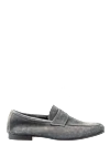 Andrea Ventura Gray suede loafers for men - 100% suede. Sole Height: Heel Height 2cm. Country of manufacture: Italy. Care: specialized cleaning - photo 1