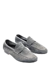 Andrea Ventura Gray suede loafers for men - 100% suede. Sole Height: Heel Height 2cm. Country of manufacture: Italy. Care: specialized cleaning - photo 3